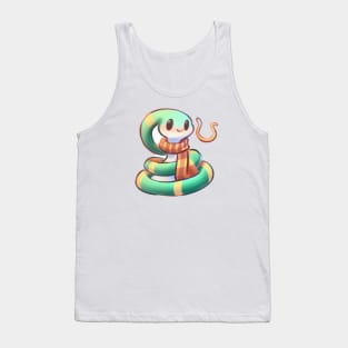 Cute Snake Drawing Tank Top